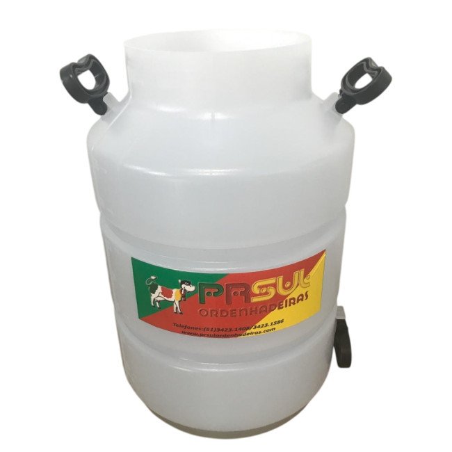 Latão do leite de 40 lt semi-transparente para ordenha