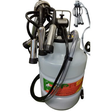 Conjunto de ordenha dupla com latão (para 2 vacas)