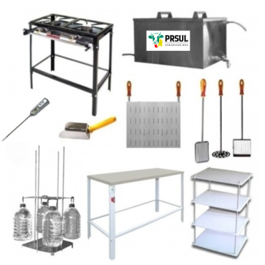 Kit queijaria para processar 80 litros de leite por vez